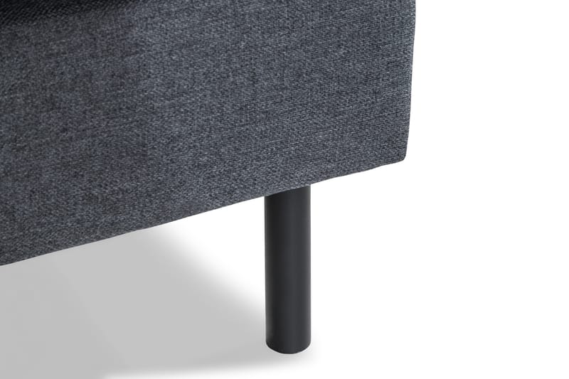 Peppe 3-personers Vendbar L-formet Divansofa i Stof - Mørkegrå - Møbler - Sofaer - Sofa med chaiselong