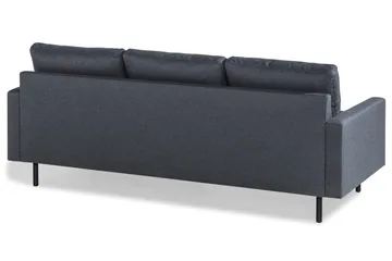 Peppe 3-personers Vendbar L-formet Divansofa i Stof - Mørkegrå - Møbler - Sofaer - Sofa med chaiselong