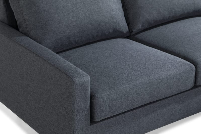 Peppe 3-personers Vendbar L-formet Divansofa i Stof - Mørkegrå - Møbler - Sofaer - Sofa med chaiselong