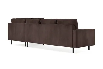 Peppe 3-personers Manchester Sofa - Mørk brun - Møbler - Sofaer - Sofa med chaiselong