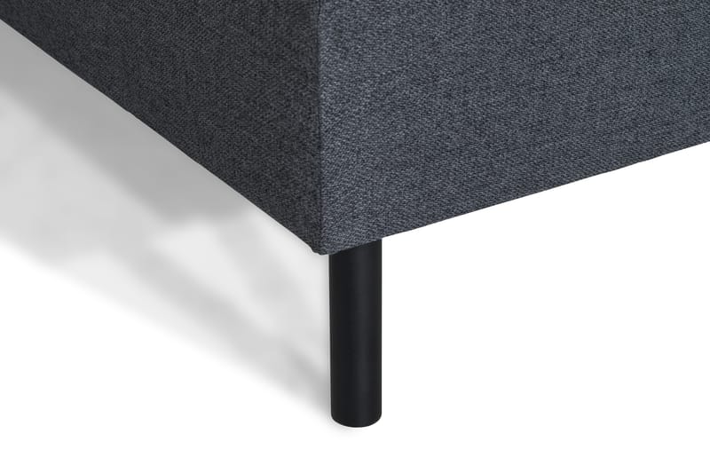 Peppe 4-personers Højrevendt L-formet Chaiselongsofa i Stof - Mørkegrå - Møbler - Sofaer - Sofa med chaiselong