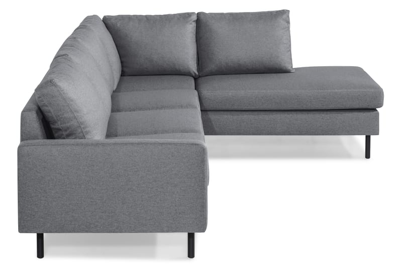 Peppe 4-personers Højrevendt L-formet Chaiselongsofa i Stof - Lysegrå - Møbler - Sofaer - Sofa med chaiselong