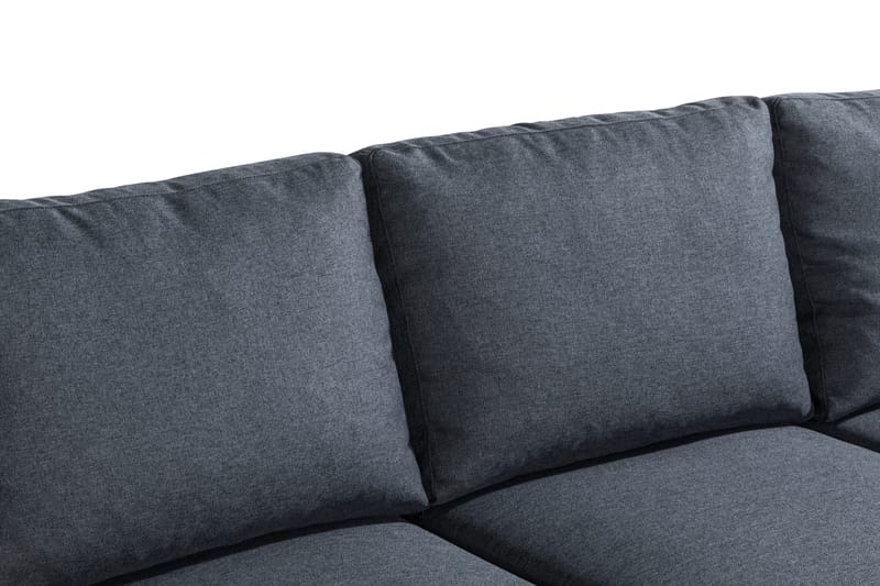 Peppe 4-personers Højrevendt L-formet Chaiselongsofa i Stof - Mørkegrå - Møbler - Sofaer - Sofa med chaiselong