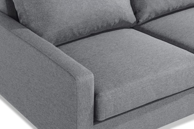 Peppe 4-personers Højrevendt L-formet Chaiselongsofa i Stof - Lysegrå - Møbler - Sofaer - Sofa med chaiselong