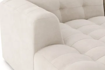 Puffy 3-personers boblet sofa med chaiselong venstre - Beige - Møbler - Sofaer - Sofa med chaiselong
