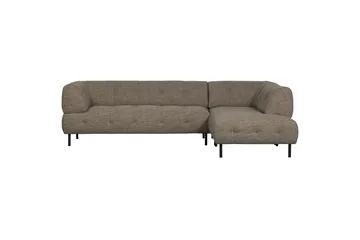 Ranta Sofa med Chaiselong 3-personers - Mørkebrun - Møbler - Sofaer - Sofa med chaiselong - 3 personers sofa med chaiselong