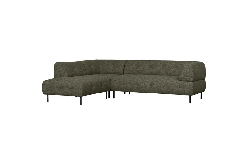 Ranta Sofa med Chaiselong 3-personers, Grønmelange