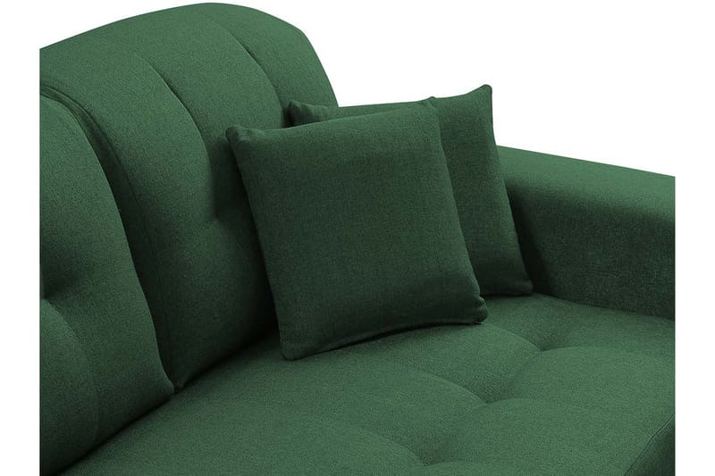 Rapale 3-Pers. Sofa med Chaiselong Venstre med Puder - Velour/Lysegrå/Sort - Sofa med chaiselong - Velour sofaer - 3 personers sofa med chaiselong