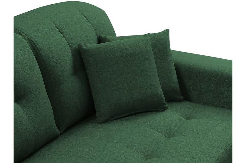 Rapale Sofagruppe Venstre med Fodskammel - Velour/Sølv - Møbler - Sofaer - Sofa med chaiselong