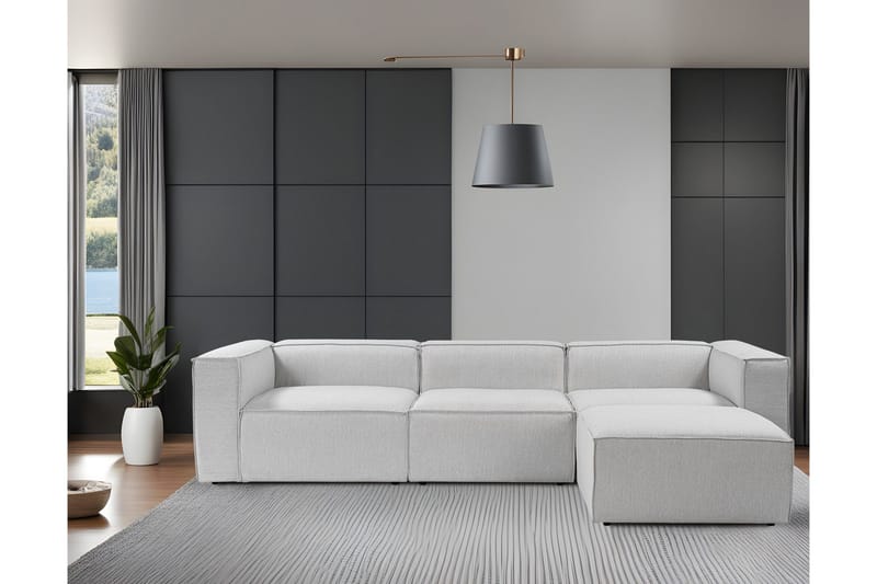 Redlands Sofa med Chaiselong 3-personers - Grå - Møbler - Sofaer - Sofa med chaiselong