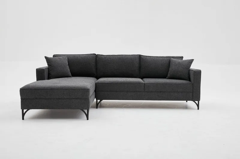 Retzow Sofa med Chaiselong 4-personers, Antracit