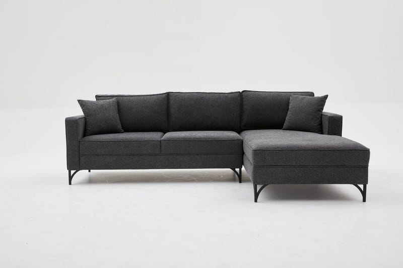 Retzow Sofa med Chaiselong 4-personers, Antracit