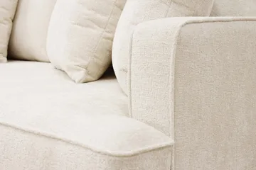 Rossita 4-personers Venstrevendt L-formet Dyb Chaiselongsofa i Chenille - Beige - Møbler - Sofaer - Sofa med chaiselong
