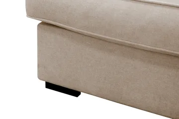 Rossita Luksus 4-personers højrevendt, ekstra dyb L-formet chaiselongsofa i stof - Beige stof - Møbler - Sofaer - Sofa med chaiselong