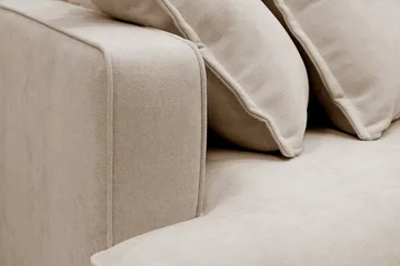 Rossita Luksus 4-personers højrevendt, ekstra dyb L-formet chaiselongsofa i stof - Beige stof - Møbler - Sofaer - Sofa med chaiselong