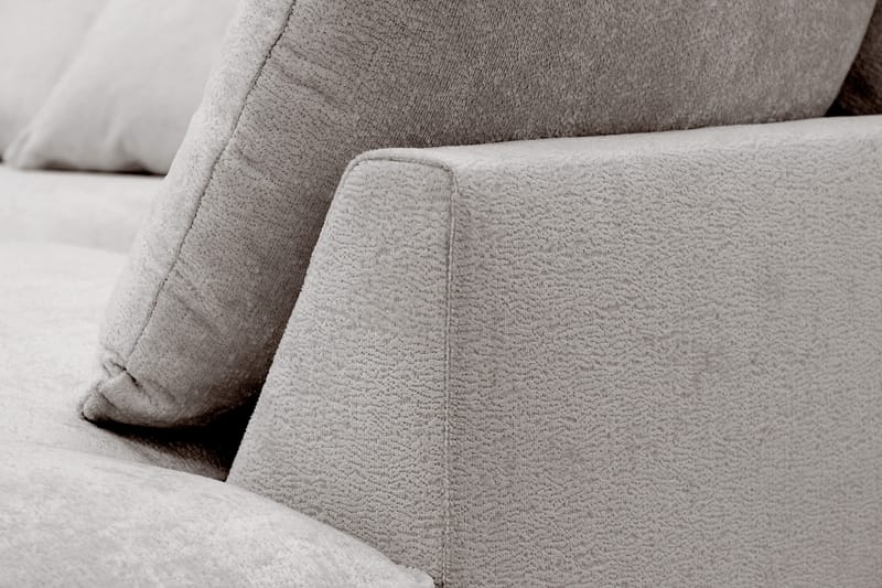 Rossita Lyx 4-personers Ekstra dyb Sofa med Chaiselong Højre - Grå/Brun Chenille - Møbler - Sofaer - Sofa med chaiselong