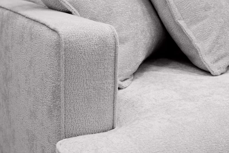Rossita Lyx 4-personers Ekstra dyb Sofa med Chaiselong Højre - Grå Chenille - Møbler - Sofaer - Sofa med chaiselong