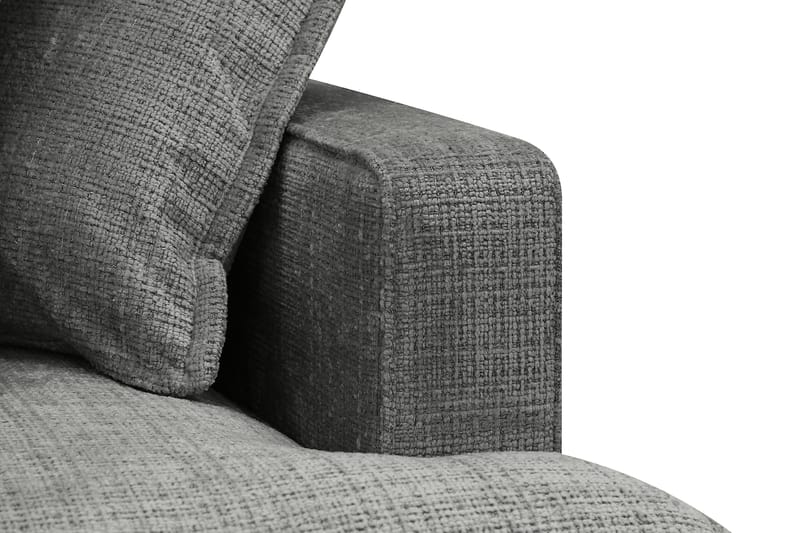Rossita Lyx 4-personers Ekstra dyb Sofa med Chaiselong Venstre - Grå Chenille - Møbler - Sofaer - Sofa med chaiselong