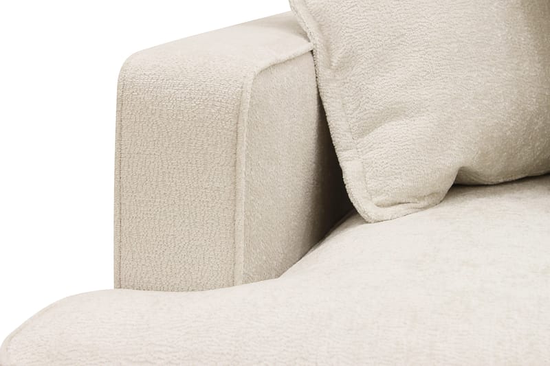 Rossita Lyx 4-personers Ekstra dyb Sofa med Chaiselong Højre - Beige Chenille - Møbler - Sofaer - Sofa med chaiselong
