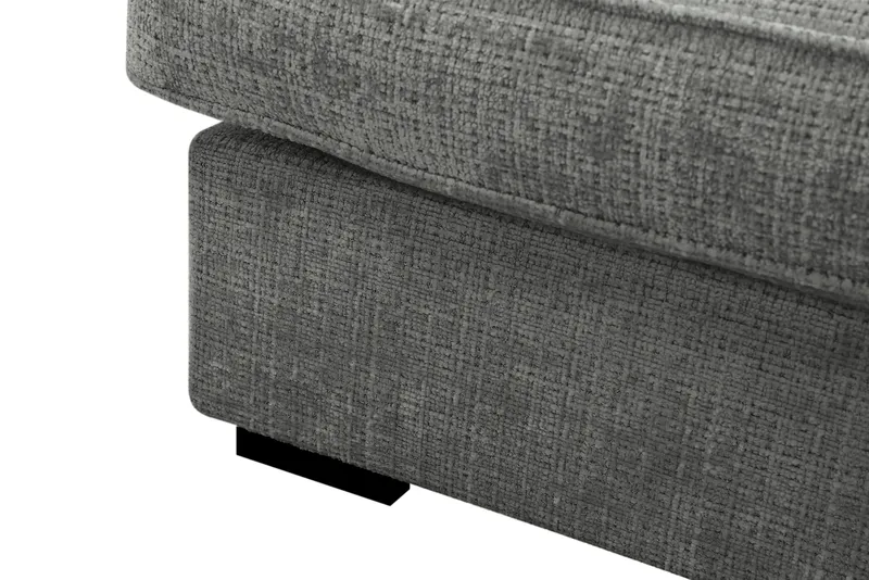 Rossita Lyx 4-personers Ekstra dyb Sofa med Chaiselong Højre - Grå Chenille - Møbler - Sofaer - Sofa med chaiselong