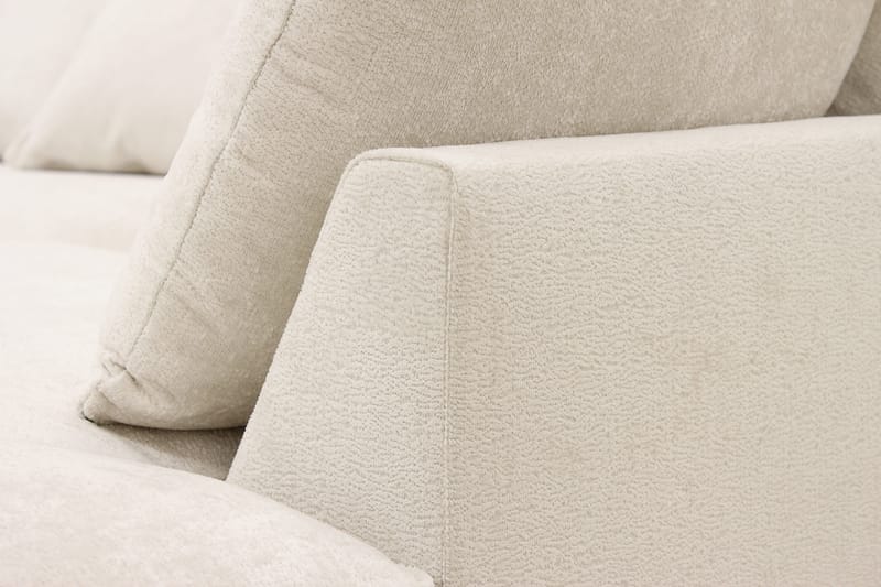 Rossita Lyx 4-personers Ekstra dyb Sofa med Chaiselong Højre - Beige Chenille - Møbler - Sofaer - Sofa med chaiselong
