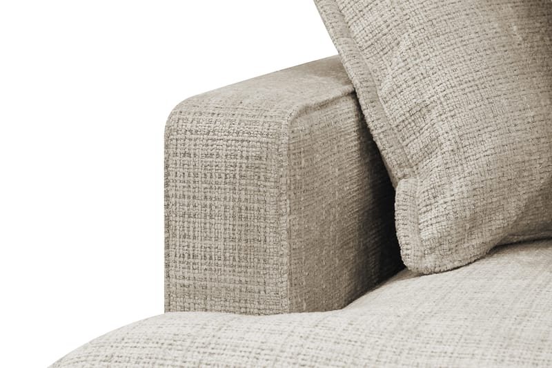 Rossita Lyx 4-personers Ekstra dyb Sofa med Chaiselong Højre - Beige Chenille - Møbler - Sofaer - Sofa med chaiselong