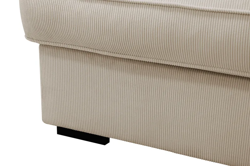 Rossita Lyx 4-personers Ekstra dyb Sofa med Chaiselong Højre - Greige Manchester - Møbler - Sofaer - Sofa med chaiselong