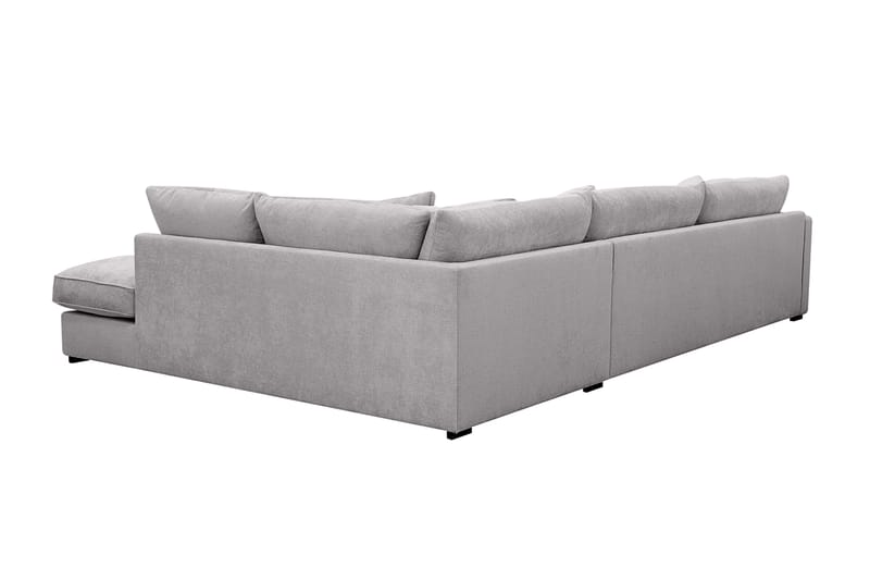 Rossita Lyx 4-personers Ekstra dyb Sofa med Chaiselong Højre - Grå Chenille - Møbler - Sofaer - Sofa med chaiselong