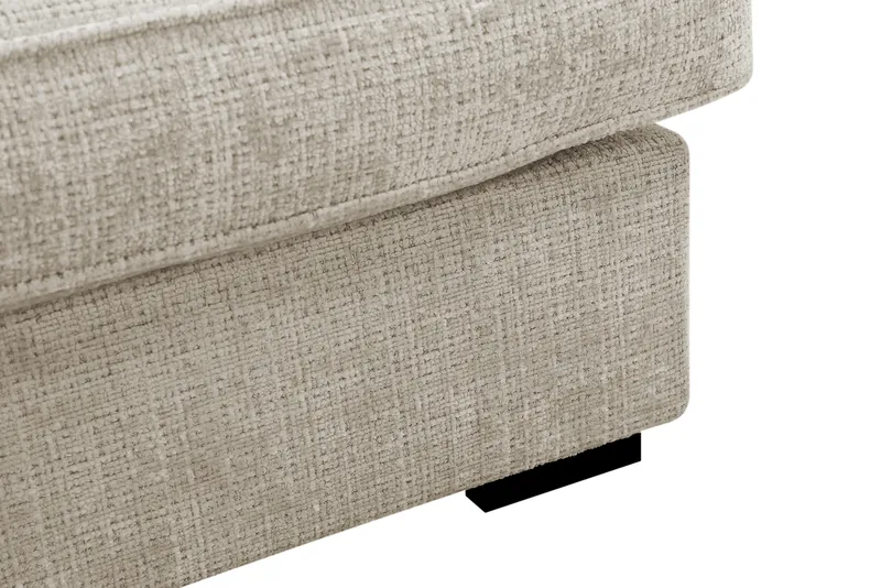 Rossita Lyx 4-personers Ekstra dyb Sofa med Chaiselong Venstre - Beige Chenille - Møbler - Sofaer - Sofa med chaiselong