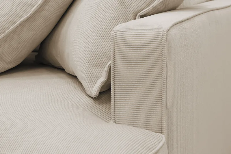 Rossita Lyx 4-personers Ekstra dyb Sofa med Chaiselong Venstre - Greige Manchester - Møbler - Sofaer - Sofa med chaiselong