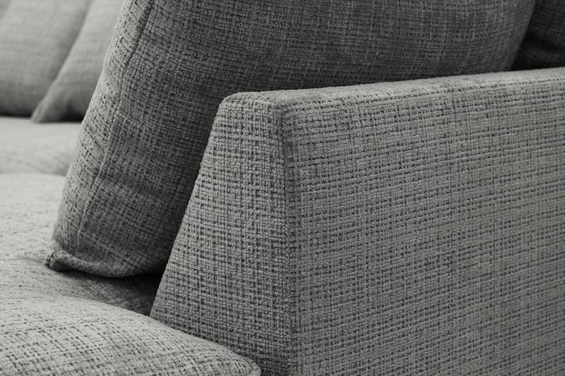 Rossita Lyx 4-personers Ekstra dyb Sofa med Chaiselong Højre - Grå Chenille - Møbler - Sofaer - Sofa med chaiselong