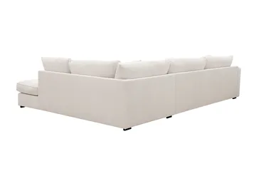 Rossita Lyx 4-personers Højrevendt L-formet Extra Dyb Chaiselongsofa i Manchester - Offwhite - Møbler - Sofaer - Sofa med chaiselong