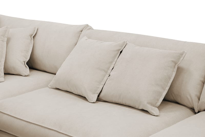 Rossita Lyx 4-personers Ekstra dyb Sofa med Chaiselong Venstre - Greige Manchester - Møbler - Sofaer - Sofa med chaiselong