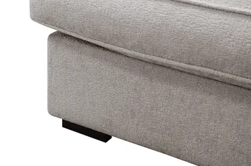 Rossita Lyx 4-personers Højrevendt L-formet Extra Dyb Chaiselongsofa i Chenille - Trenza 08, Grå/Brun Chenille - Møbler - Sofaer - Sofa med chaiselong