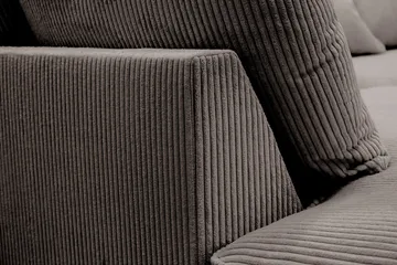 Rossita Lyx 4-personers Venstrevendt L-formet Extra Dyb Chaiselongsofa i Manchester - Taupe - Møbler - Sofaer - Sofa med chaiselong