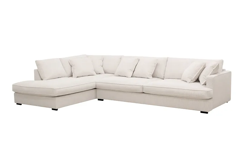 Rossita Lyx 4-personers Ekstra dyb Sofa med Chaiselong Venstre - Offwhite Manchester - Møbler - Sofaer - Sofa med chaiselong