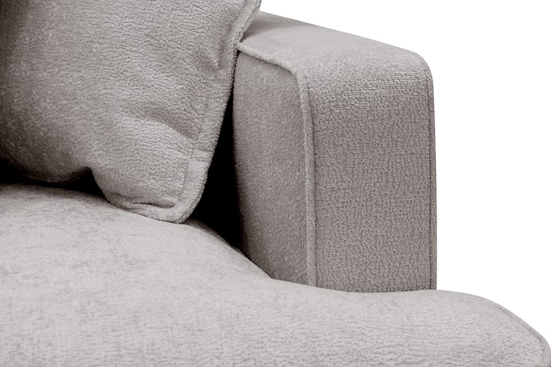 Rossita Lyx 4-personers Ekstra dyb Sofa med Chaiselong Venstre - Grå/Brun Chenille - Møbler - Sofaer - Sofa med chaiselong