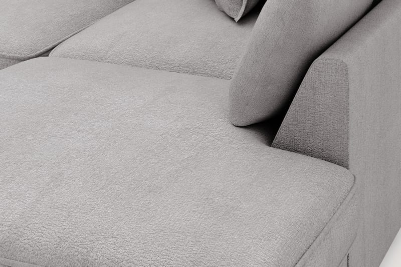 Rossita Lyx 4-personers Ekstra dyb Sofa med Chaiselong Højre - Grå Chenille - Møbler - Sofaer - Sofa med chaiselong