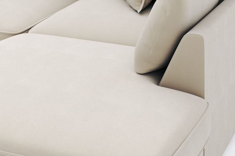 Rossita Lyx 4-personers Ekstra dyb Sofa med Chaiselong Højre - Beige Stof - Møbler - Sofaer - Sofa med chaiselong