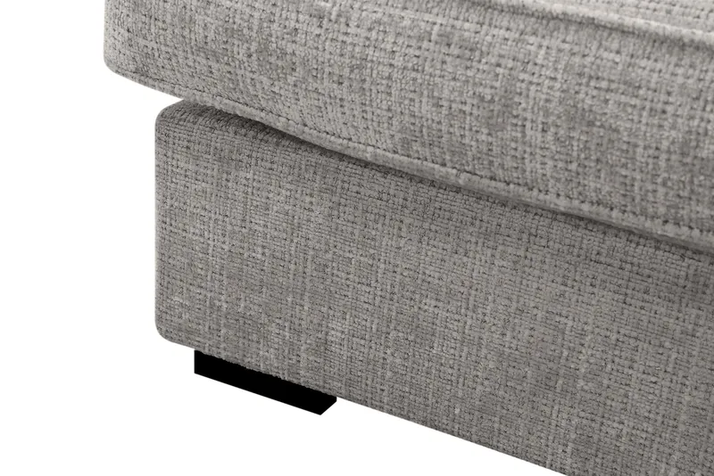 Rossita Lyx 4-personers Ekstra dyb Sofa med Chaiselong Højre - Lysegrå Chenille - Møbler - Sofaer - Sofa med chaiselong