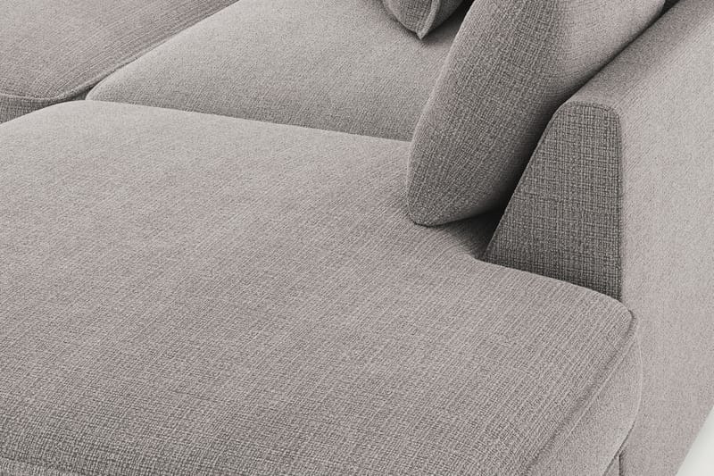 Rossita Lyx 4-personers Ekstra dyb Sofa med Chaiselong Højre - Lysegrå Chenille - Møbler - Sofaer - Sofa med chaiselong