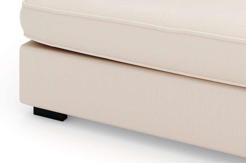 Rossita Lyx 4-personers Ekstra dyb Sofa med Chaiselong Højre - Beige Jernbanefløjl - Møbler - Sofaer - Sofa med chaiselong