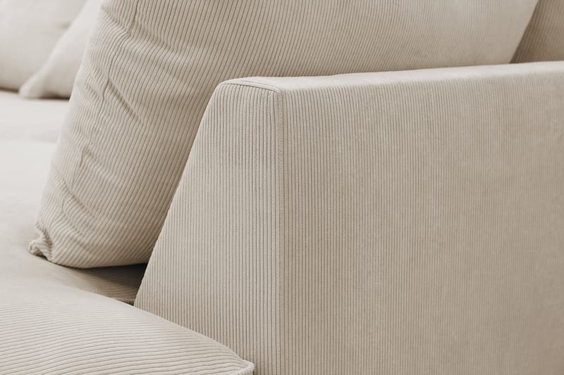 Rossita Lyx 4-personers Ekstra dyb Sofa med Chaiselong Højre - Greige Manchester - Møbler - Sofaer - Sofa med chaiselong