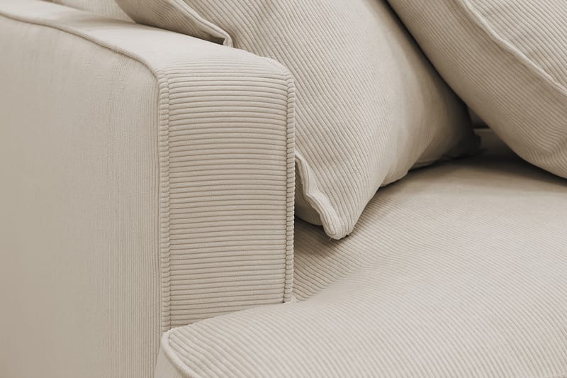 Rossita Lyx 4-personers Ekstra dyb Sofa med Chaiselong Højre - Greige Manchester - Møbler - Sofaer - Sofa med chaiselong