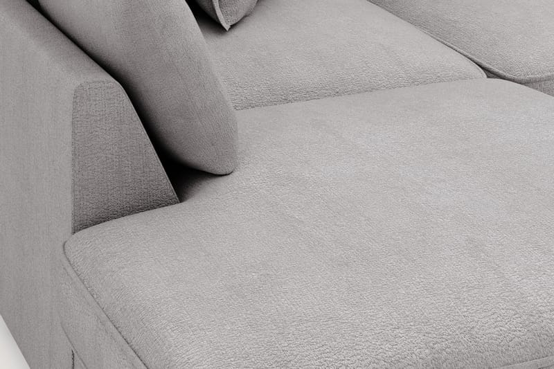 Rossita Lyx 4-personers Ekstra dyb Sofa med Chaiselong Venstre - Grå Chenille - Møbler - Sofaer - Sofa med chaiselong