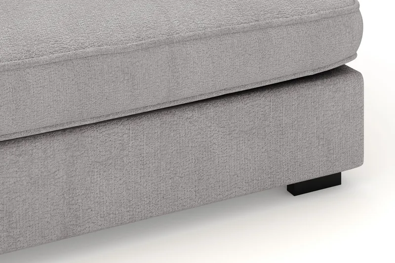 Rossita Lyx 4-personers Ekstra dyb Sofa med Chaiselong Venstre - Grå Chenille - Møbler - Sofaer - Sofa med chaiselong