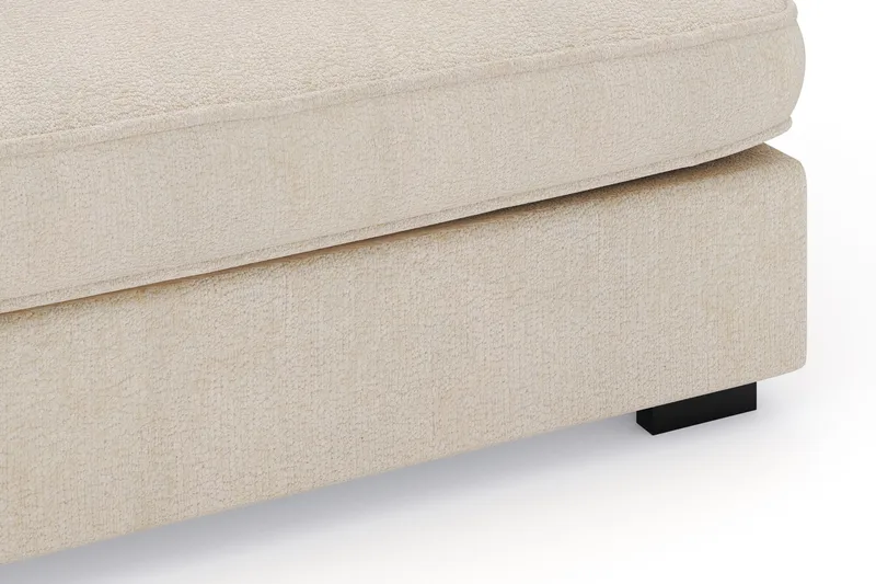 Rossita Lyx 4-personers Ekstra dyb Sofa med Chaiselong Venstre - Beige Chenille - Møbler - Sofaer - Sofa med chaiselong