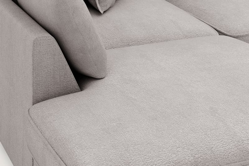 Rossita Lyx 4-personers Ekstra dyb Sofa med Chaiselong Venstre - Grå/Brun Chenille - Møbler - Sofaer - Sofa med chaiselong