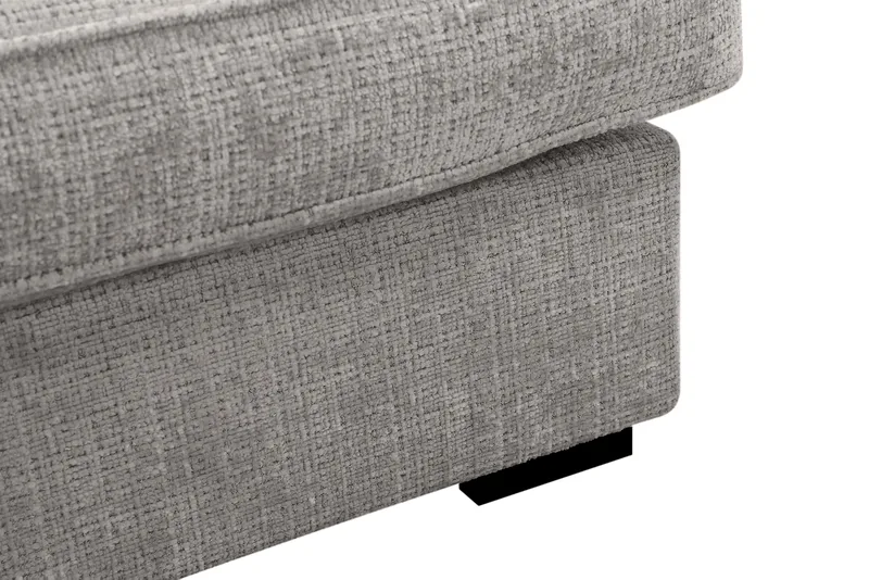 Rossita Lyx 4-personers Ekstra dyb Sofa med Chaiselong Venstre - Lysegrå Chenille - Møbler - Sofaer - Sofa med chaiselong