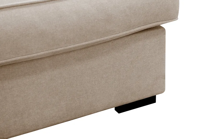 Rossita Lyx 4-personers Ekstra dyb Sofa med Chaiselong Venstre - Beige Stof - Møbler - Sofaer - Sofa med chaiselong